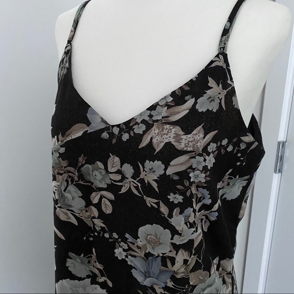 Black Tape Floral Slip Dress - Picture 6 of 9